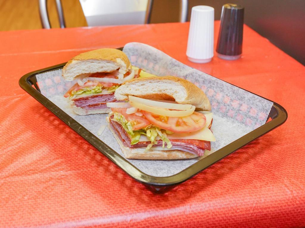 Jenns Choice Sub · Roasted turkey breast, premium ham and melted provolone.
