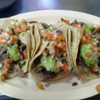 Tacos · Original with large tortilla corn tortilla