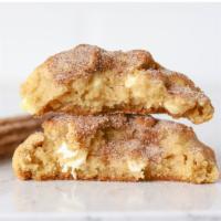 Churro Cookie Box · Four huge white chocolate cinnamon sugar cookies