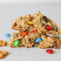Monster Cookie Box · 4 Huge Cookies with Oats, Pretzels, and M&M's