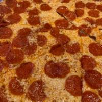 Pepperoni Pizza · Pepperoni, mozzarella, marinara.