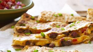 Cheeseadilla · Quesadilla meets cheeseburger, certified Angus Beef-blended cheese, green chili, lettuce, to...