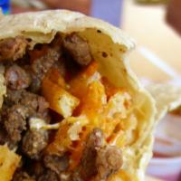 California Burrito · Carne asada, pico de gallo, french fries, cheese, guacamole and sour cream.