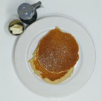 FlapJack Pancakes · 4 Griddle Buttermilk Pancakes With Syrup, Butter And Powdered Sugar. Your Choice Of Preserve.