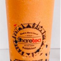 Thai Tea Ice Blended with Pearl (24Oz) · 