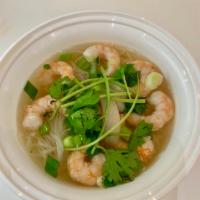 4. Pho Shrimp  · Pre-cooked shrimp, rice noodles, seafood broth, onion, pepper.