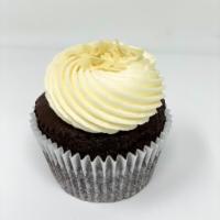 Chocolate with Vanilla Cupcake · Chocolate cupcake with a vanilla buttercream frosting 