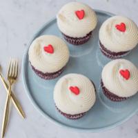 Red Velvet Cupcake · A mild chocolate cupcake with a vanilla cream cheese frosting 