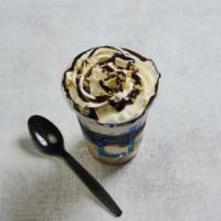 Hot Fudge Sundae · Includes hot fudge and whipped cream.