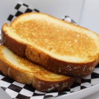 Thick Sliced White Buttered Toast · 2 slices of thick white buttered toast 