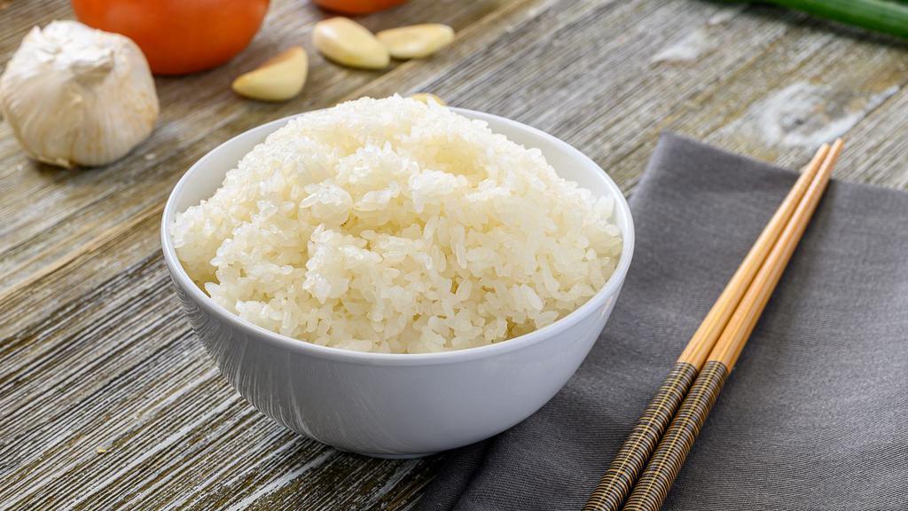 White Rice · Steamed white rice.
