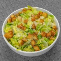 Caesar Salad · Romaine lettuce, Parmesan cheese, cheese croutons, and your choice of dressing. Comes with 1...