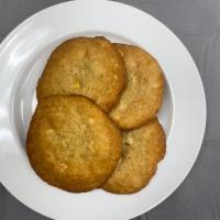 Lemon Cookie · Our own version of a Lemon cookie, with white chocolate and coconut.