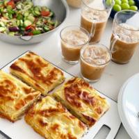 Su Boregi Breakfast Menu Comes with Salad · The boiled phyllo dough with cheese & parsley 1/2 lb. su borek and salad & tea or coffee.