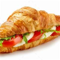 Croissant Sandwich- White Cheese and Tomato · Served on a flaky French pastry. 