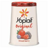 Yoplait Yogurt 6 Oz Original / Mixed Berry · YOPLAIT ORIGINAL: Creamy original blueberry yogurt for the perfect breakfast on the go or af...