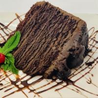 Rio Chocolate Cake · Colossal... layer upon layer of dark, moist chocolate cake sandwiched with our silkiest smoo...
