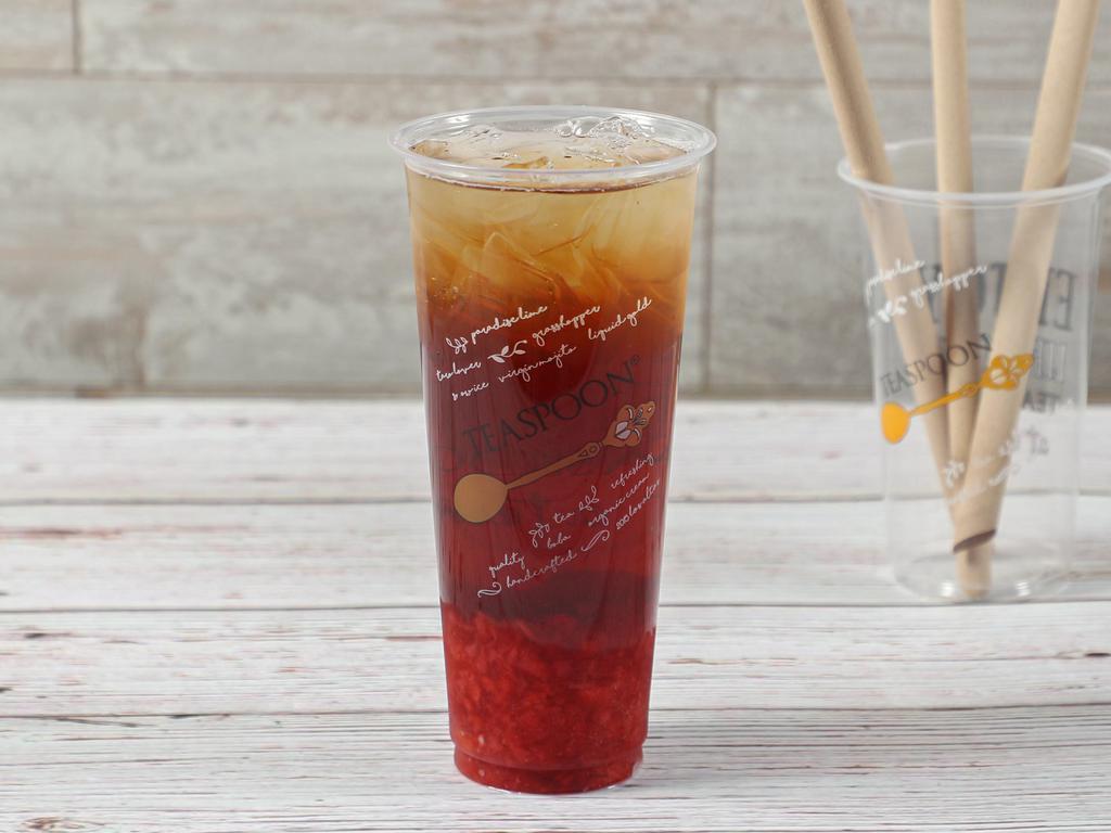 Strawberry Sangria  · Signature strawberry with premium black tea. Ice level cannot be adjusted.
