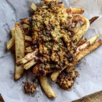 Urban Fries · fires, house sauce, ground beef, grilled onions, melted cheese