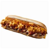 Outrageous Italian Philly · Choice of Steak or Chicken Original Philly Cheesesteak topped with Mozzarella sticks, Marina...