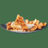 Fish and Chips Basket · Arthur Treacher’s batter-dipped fish. Served with tartar sauce, Nathan’s original crinkle cu...
