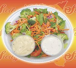 4 Veggie Salad · Choice of dressing. Extra dressing for an additional charge. 