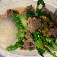 Chinese Broccoli over Rice · 