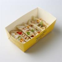 Spicy Dumplings(6) (红油水饺) · Filled dough. 