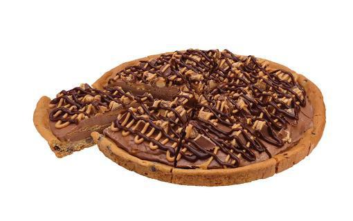Peanut Butter n Chocolate and Reese's Peanut Butter Cup Polar Pizza · An ice cream treat you eat like pizza. A chocolate chip cookie crust with peanut butter n chocolate ice cream, topped with Reese's peanut butter cup pieces, and drizzled with Reese's peanut butter sauce and fudge topping.