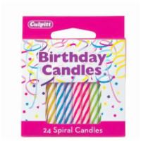 24 Spiral Candles in Neon · 
