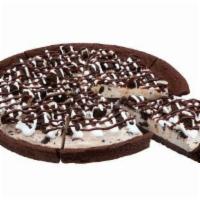 Oreo Cookies n Cream Polar Pizza · An ice cream treat you eat like pizza! A double fudge brownie crust with Oreo cookies n crea...