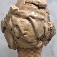 Chatty Cathy Ice Cream · Coffee ice cream with chocolate-covered espresso beans & chocolate chips.