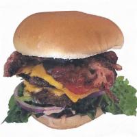 Double Bacon Combo · Comes with bacon, 1000 island sauce lettuce, sliced tomato, pickle and slide onion.
