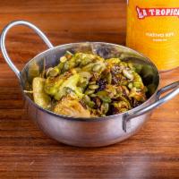 Chipotle Agave Charred Smashed Brussels · 
