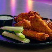Brewhouse Wings · High quality, house marinated fried chicken wings, choice of sauce and dressing
