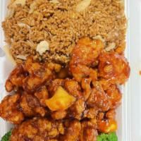 L26. Orange Chicken Combo Special · Hot and spicy.