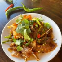 Spicy Beef Tendon in Chili Oil 麻辣牛筋 · 