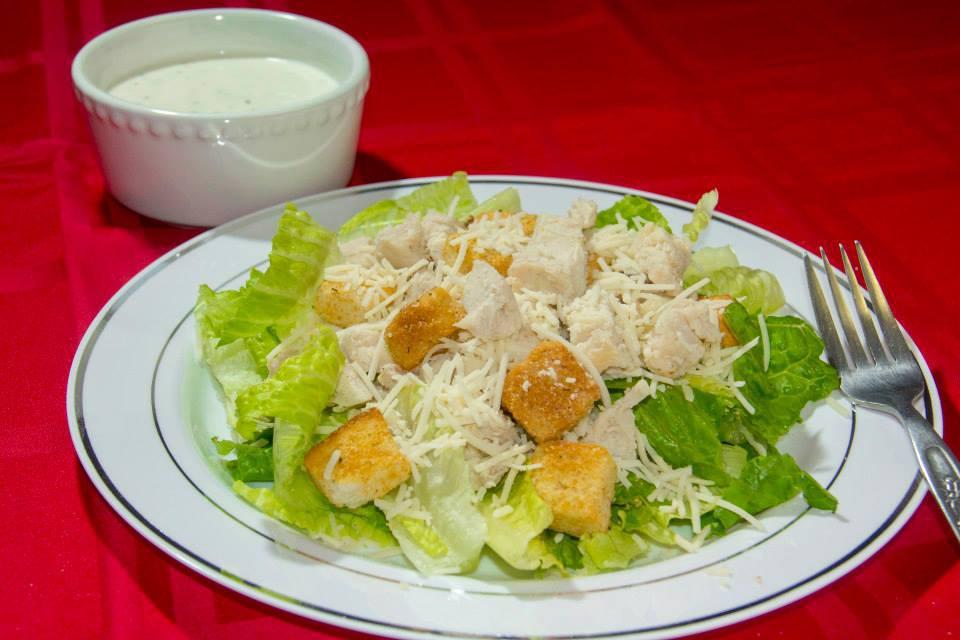 Caesar Salad · Lettuce, croutons and Parmesan cheese, Caesar dressing.