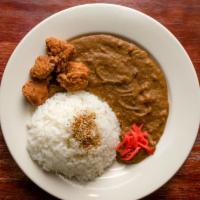 Curry and Rice · Japanese curry with crispy chicken served with rice.