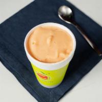 Tango Mango · Watermelon, fat-free frozen vanilla yogurt, peach and mango.
