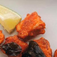 Paneer 65 · Paneer cubes marinated in exotic spices and deep fried. Served with mint chutney.
