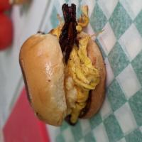 Bacon Egg and Cheese Sandwich · Crispy bacon, scrambled egg, wallaby and Vermeer cheese, brioche roll.