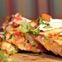 Chicken and Cheese Quesadilla · 