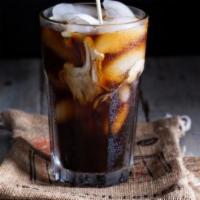 Iced Latte · Rich espresso topped with steamed milk and frothy micro foam then poured over ice.