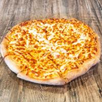Cheese Pizza · Mozzarella cheese and tomato sauce.
