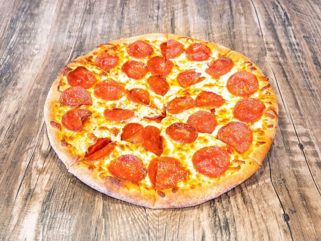Pepperoni Lovers Pizza · Mozzarella cheese and pepperoni.