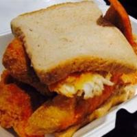Famous Fish Sandwich · Sandwich made with a piece of cut fish that is either fried, baked, or grilled. 