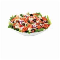 Tuna Melt Sub Salad · Tuna salad, cheddar, pickles, tomatoes and red wine vinaigrette.