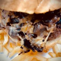Kill The Irishman  · Angus Patty grilled & basted with Guinness Mushrooms & Onions and topped with Irish Cheddar.