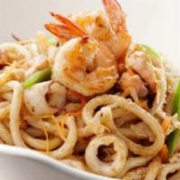 Shrimp Udon Noodles · 